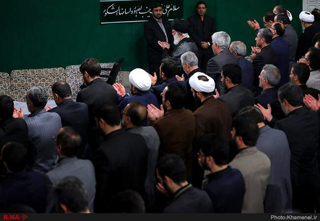 مراسم عزاداری اربعین حسینی با حضور هیئت‌های دانشجویی در حسینیه امام خمینی(ره)