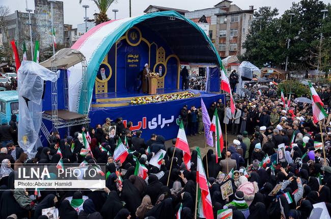 راهپیمایی 22 بهمن در استان گیلان ( رشت )