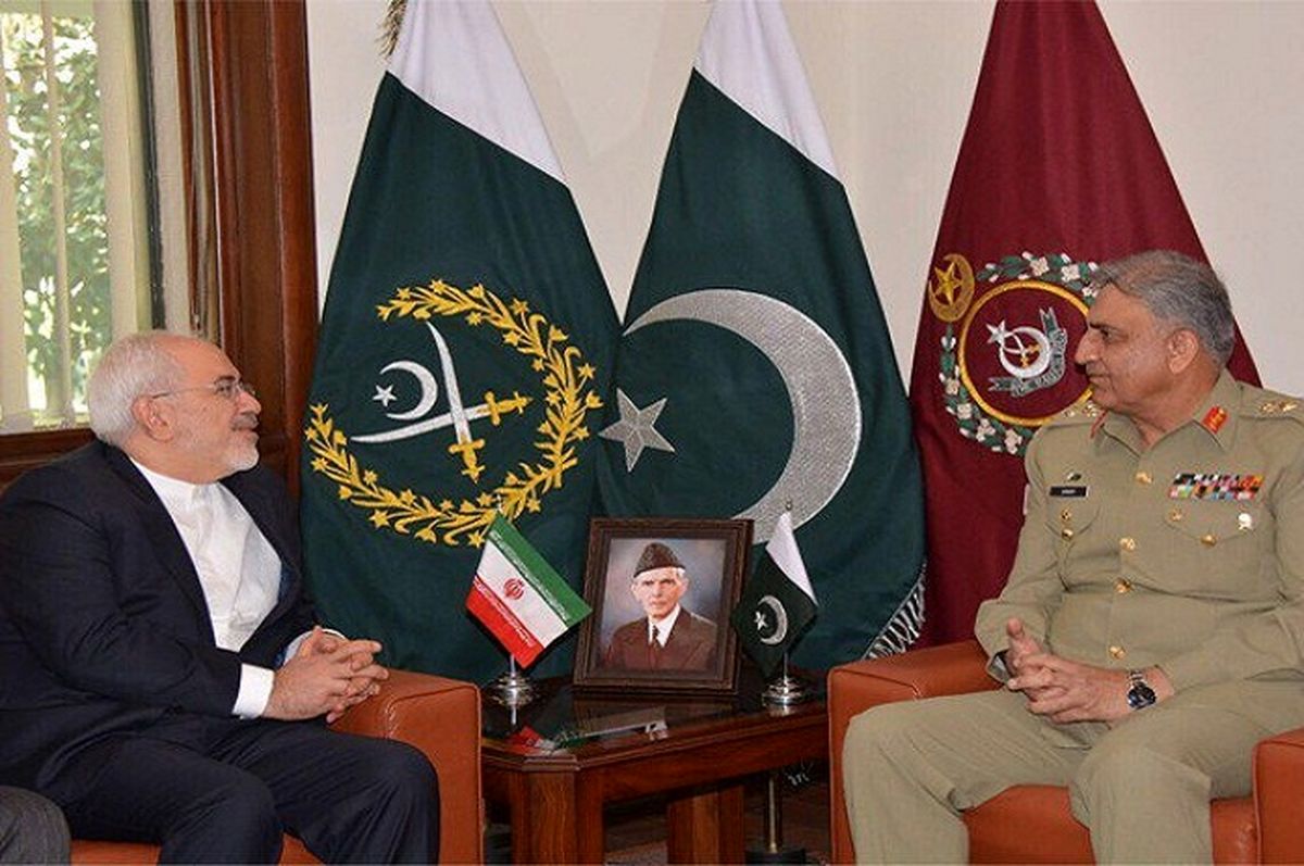 ظریف با فرمانده ارتش پاکستان دیدار کرد