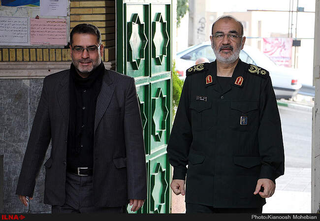 مراسم ترحیم پدر سردار شریف مسئول روابط عمومی سپاه