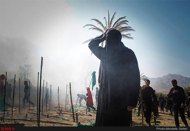 مراسم خیمه سوزان در طاقانک چهارمحال و بختیاری