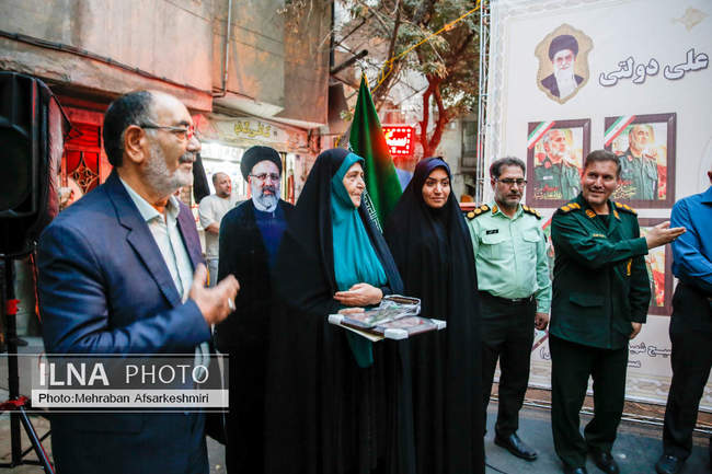 مراسم یادواره شهدای اقتدار ملی ۱۲ روزه و نام‌گذاری کوچه شهید والامق�