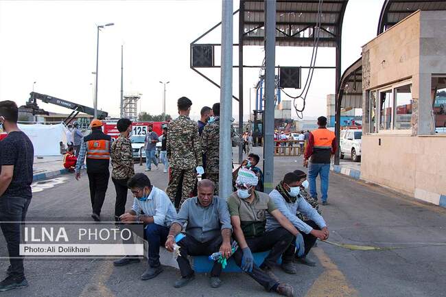 حادثه بندر شهید رجایی بندرعباس - 10