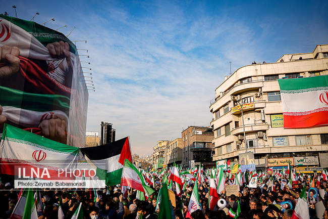 راهپیمایی محکومیت اقدامات تروریستی آمریکا و رژیم صهیونیستی علیه ملت