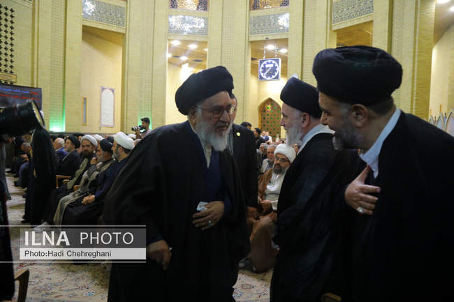 مراسم ختم همسر آیت‌الله سیستانی در تهران