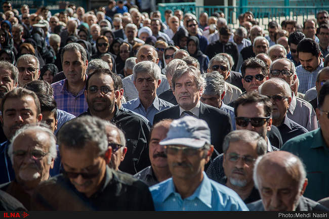 مراسم تشییع پیکر محمد بسته‌نگار