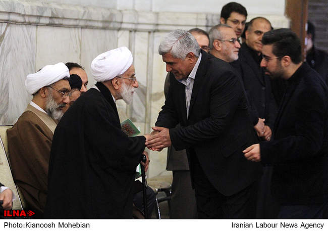 مراسم ترحیم همسر آیت الله جنتی