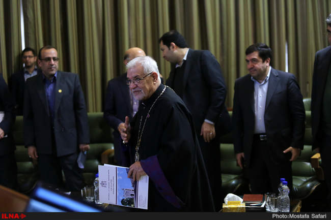 جلسه امروز شورای شهر با حضور اسقف اعظم ارامنه تهران
