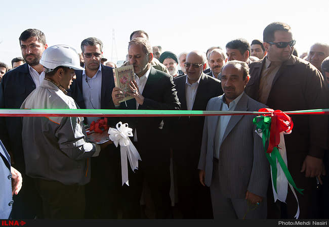 افتتاح کارخانه فولاد کویر دامغان باحضور معاون اول رئیس جمهور 