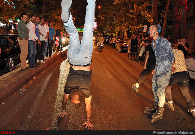 جشن هسته ای در خیابان های تهران -3