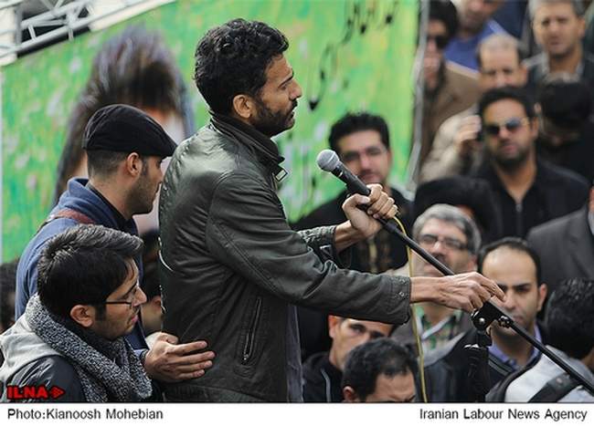 مراسم تشییع پیکر مجید بهرامی