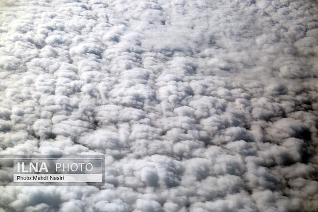 Aerial images of the snowy mountains on the border of Iran and Türkiye