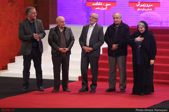 تصاویر سینماگران در  اختتامیه سی‌وششمین جشنواره فیلم فجر