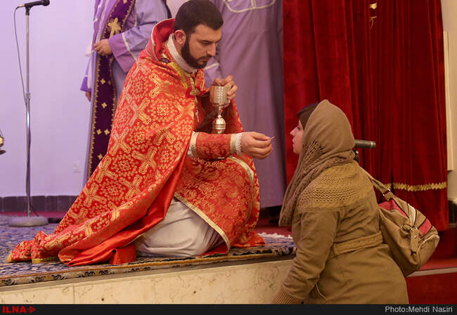 سال نو میلادی در کلیسا سرکیس مقدس 