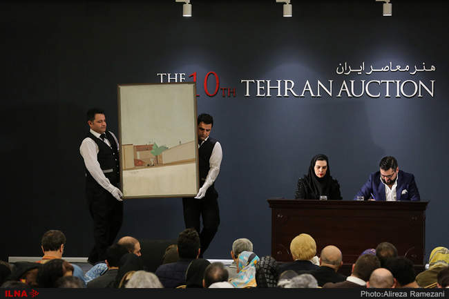 دهمین حراج آثار هنری در هتل پارسیان آزادی
