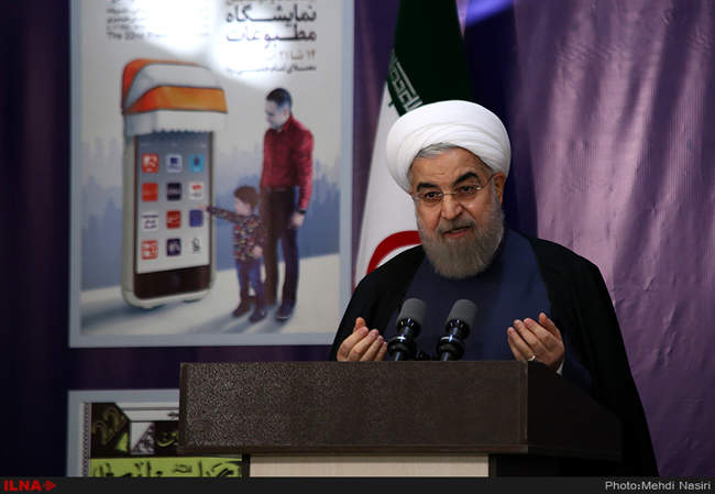 افتتاح بیست و دومین نمایشگاه مطبوعات با حضور رئیس جمهور