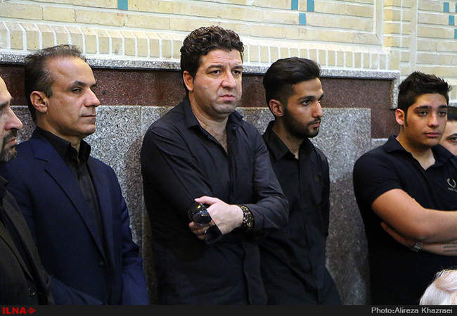 مراسم ترحیم هادی نوروزی کاپیتان تیم فوتبال پرسپولیس