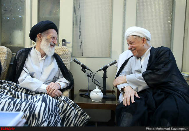 دیدار آیت الله هاشمی رفسنجانی و آیت الله شبیری زنجانی /مشهد