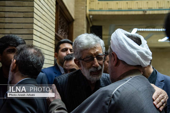 مراسم ترحیم مادر غلامعلی حداد عادل