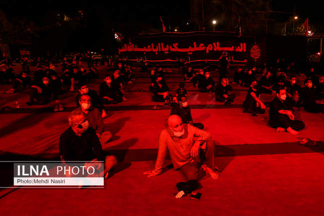 عزاداری شب پنجم محرم در میدان فلسطین تهران
