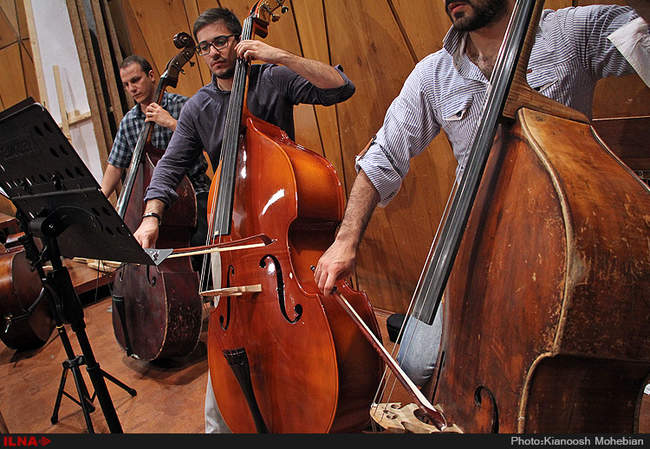 تمرین ارکستر «شب موسیقی فیلم مسعود کیمیایی»