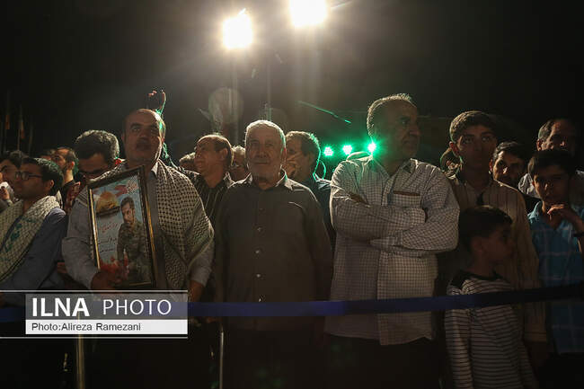 مراسم وداع با پیکر ١٥٠ شهید ٨ سال جنگ تحمیلی
