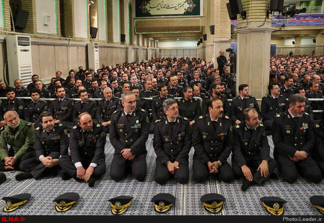 دیدار فرماندهان و کارکنان نیروی هوایی ارتش با رهبر انقلاب اسلامی