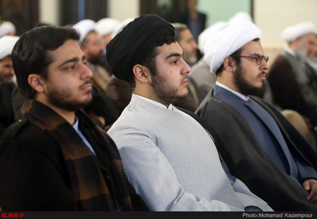 دیدار علما و فضلای حوزه علمیه قم با آیت الله هاشمی رفسنجانی