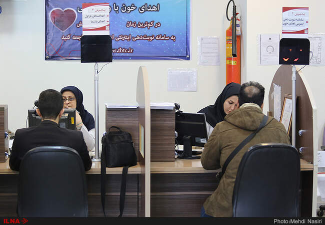 داوطلبان اهدای خون به زلزله زدگان