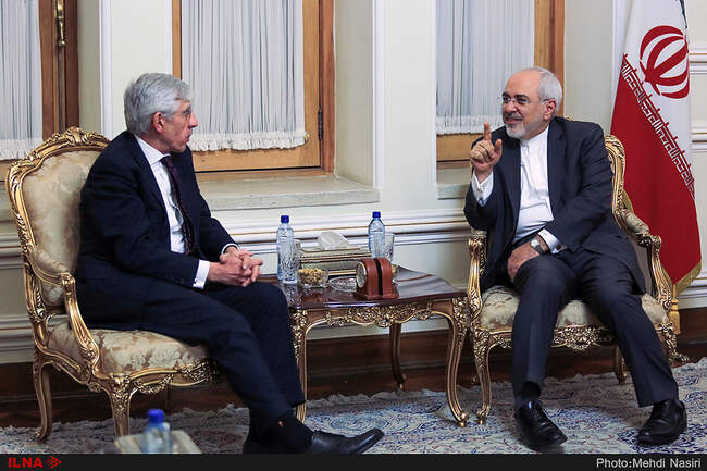 Former British FM Jack Straw Meets Javad Zarif