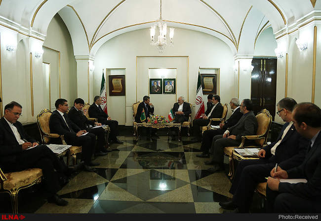 دیدار ظریف با وزیر خارجه ترکمنستان 