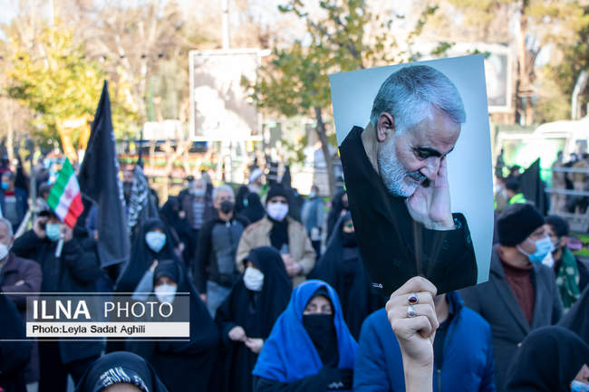 تشییع باشکوه پیکر‌های مطهر ۱۵۰ شهید گمنام در تهران/۲