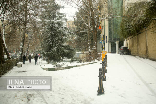 بارش برف در تهران