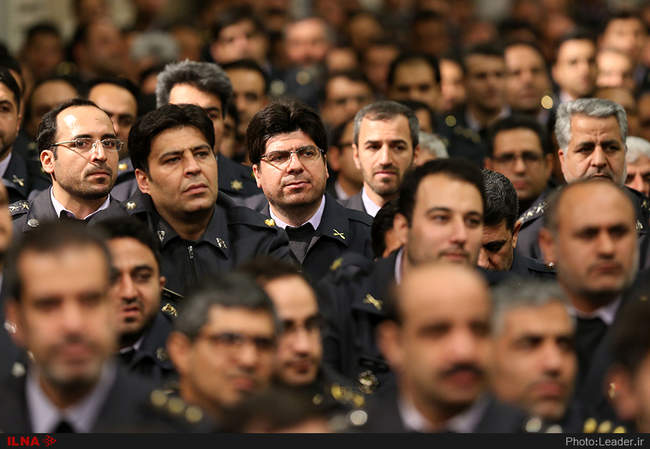 دیدار فرماندهان نیروی هوایی و پدافند هوایی ارتش با رهبر انقلاب