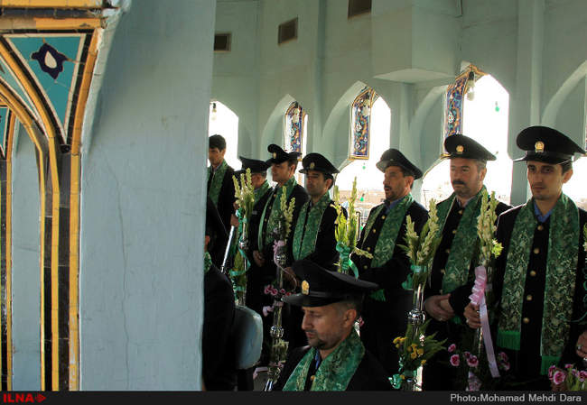 نقاره نوازی در سالروز ولادت امام رضا (ع)