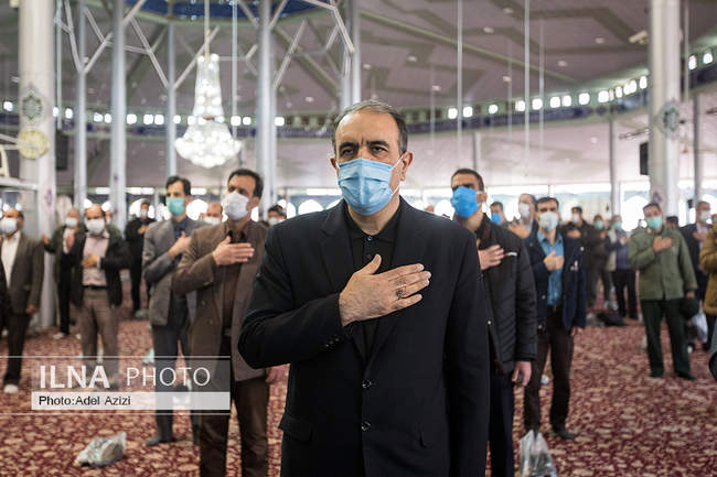 تشییع پیکر مطهر ۵ شهید گمنام در استان مرکزی