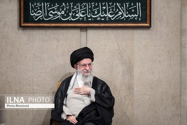 حضور و سخنرانی رهبر انقلاب در مراسم عزاداری شهادت امام رضا علیه‌الس