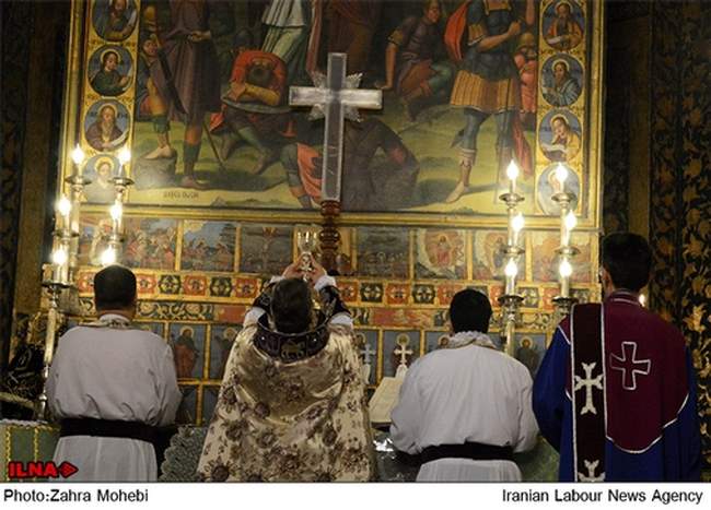 آغاز سال نو میلادی در کلیسای وانک اصفهان
