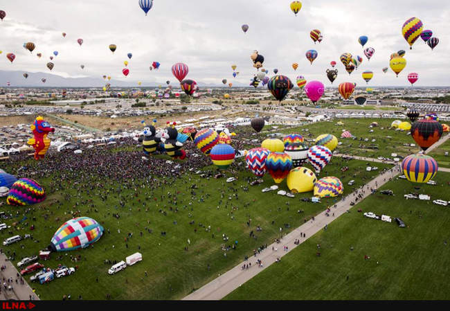 جشنواره بالن‌ها در نیومکزیکو 