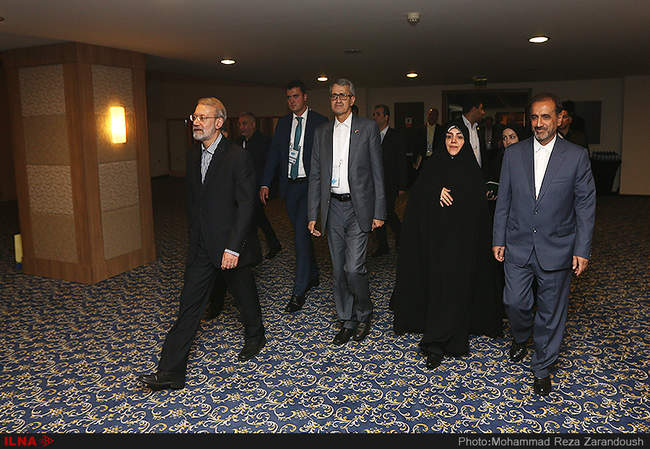 دیدار و نشست مشترک علی لاریجانی با رؤسای مجالس عراق ، آذربایجان ، قزا