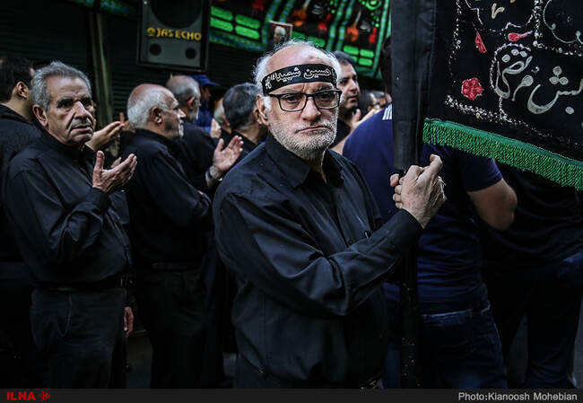 مراسم عزاداری تاسوعای حسینی در بازار تهران