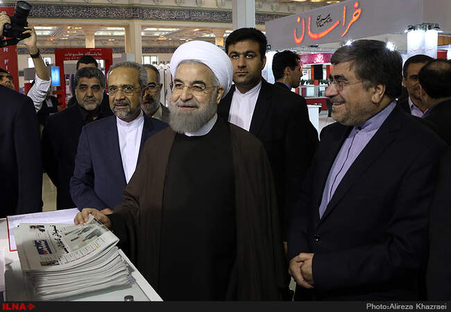 بازدید رییس جمهوری از نمایشگاه مطبوعات 