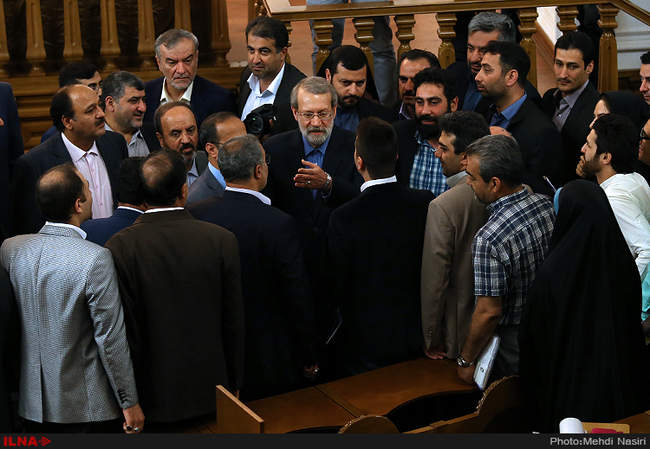 نشست خبری رئیس مجلس شورای اسلامی 