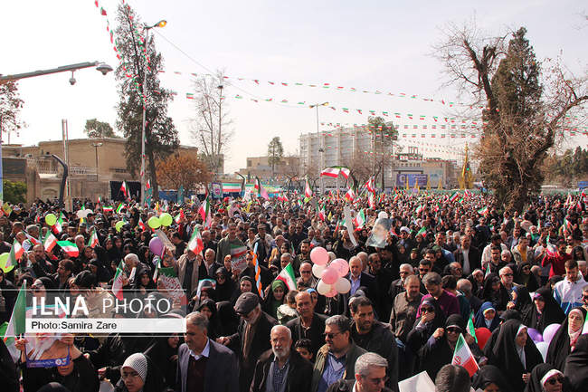 مراسم راهپیمایی ۲۲بهمن - شیراز