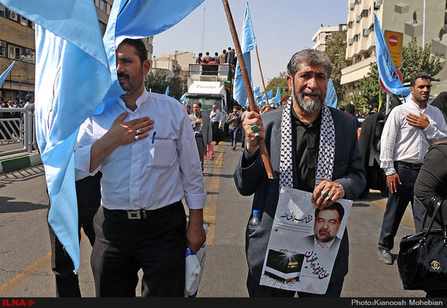 مراسم تشییع پیکر جان‌ باختگان فاجعه منا در تهران/2