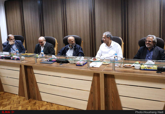 دیدار علیرضا محجوب دبیرکل خانه کارگر با وزرای دولت دوازدهم