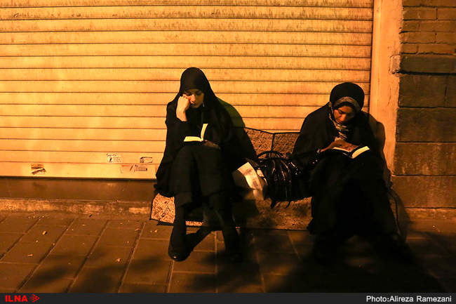 مراسم احیای شب بیست و سوم ماه مبارک رمضان در خیابان ری