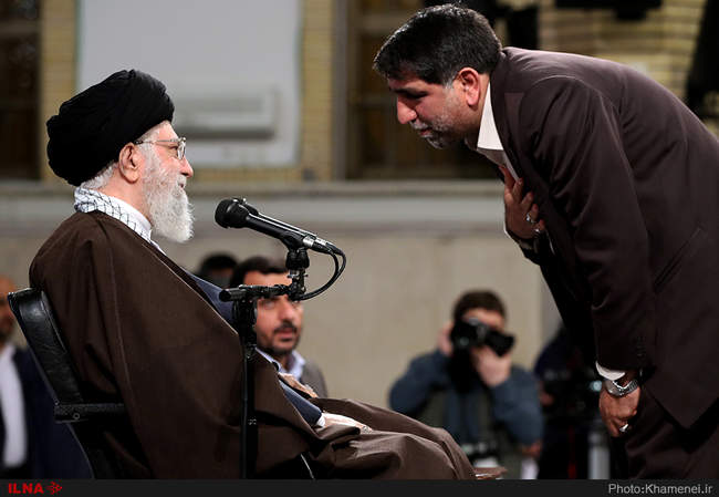دیدار جمعی از مداحان و ذاکران اهل بیت(ع) با رهبر انقلاب