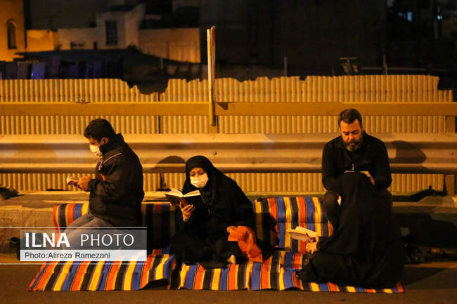 مراسم احیای شب نوزدهم ماه مبارک رمضان در خیابان ری