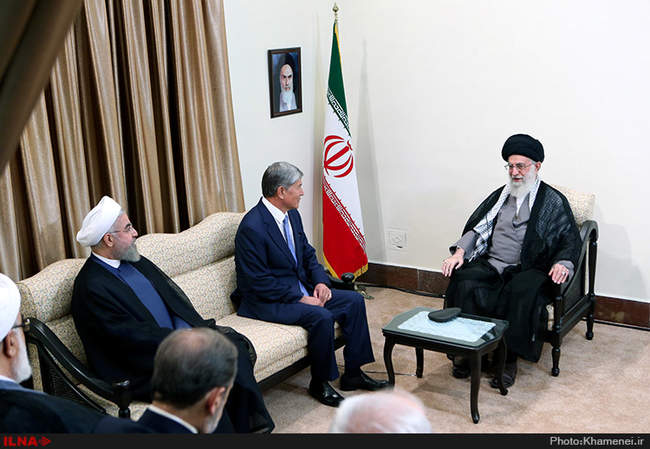 دیدار رئیس‌جمهور قرقیزستان با رهبر انقلاب